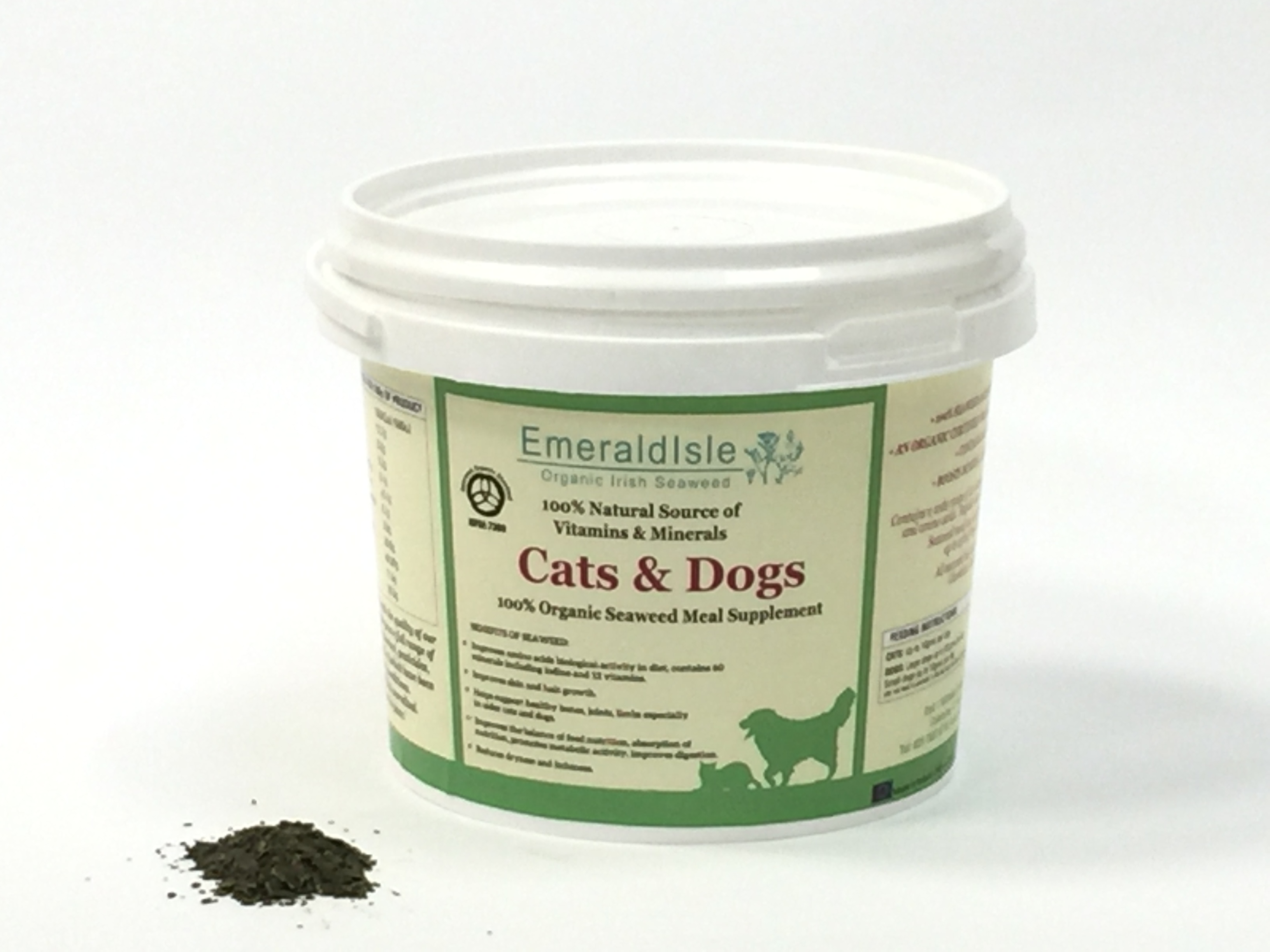 Organic Irish Seaweed EmeraldIsle Organic Seaweed For Cats Dogs 500g Organic Irish Seaweed