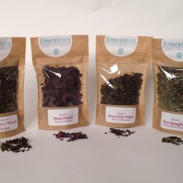 All six Seaweed Herbs, Dulse, Sweet kelp, Kombu, Sea Spaghetti Wakame, Bladder wrack Flakes Herbs